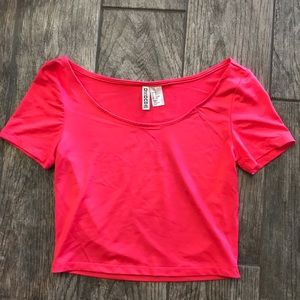 Neon Pink Crop Top